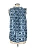 Michael Stars 100% Rayon Blue Sleeveless Blouse Size Lg (2) - photo 2