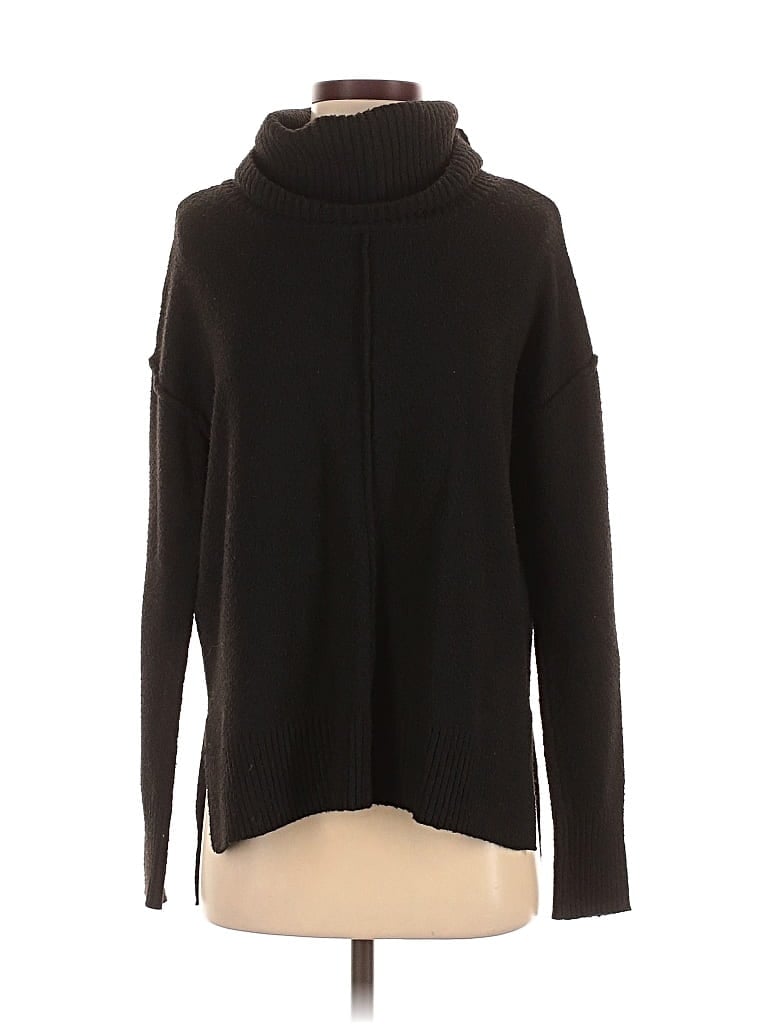 Pre-owned Aqua Turtleneck Sweater In Black