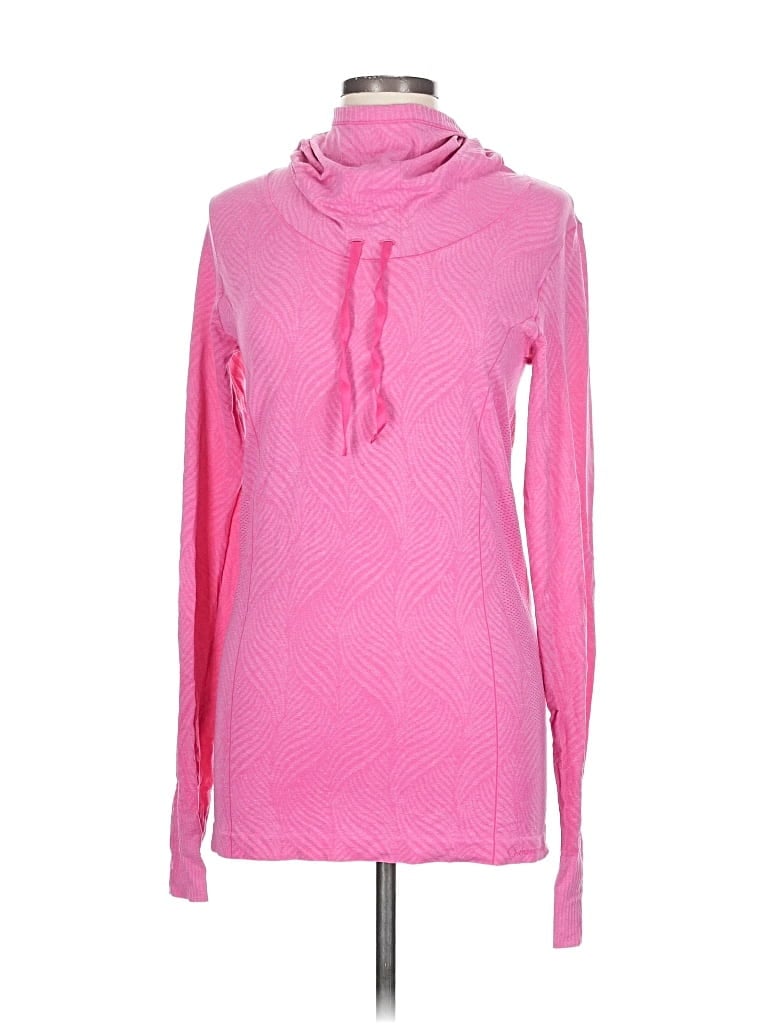 Pre-owned Moving Comfort Long Sleeve Turtleneck In Pink