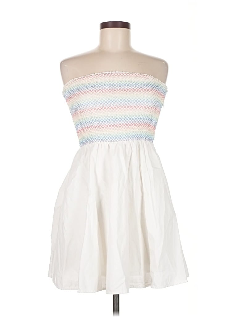 Pre-owned Abercrombie & Fitch Casual Dress In White