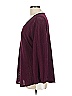 Lovely Melody Solid Burgundy Pullover Sweater Size L - photo 5