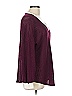 Lovely Melody Solid Burgundy Pullover Sweater Size L - photo 4