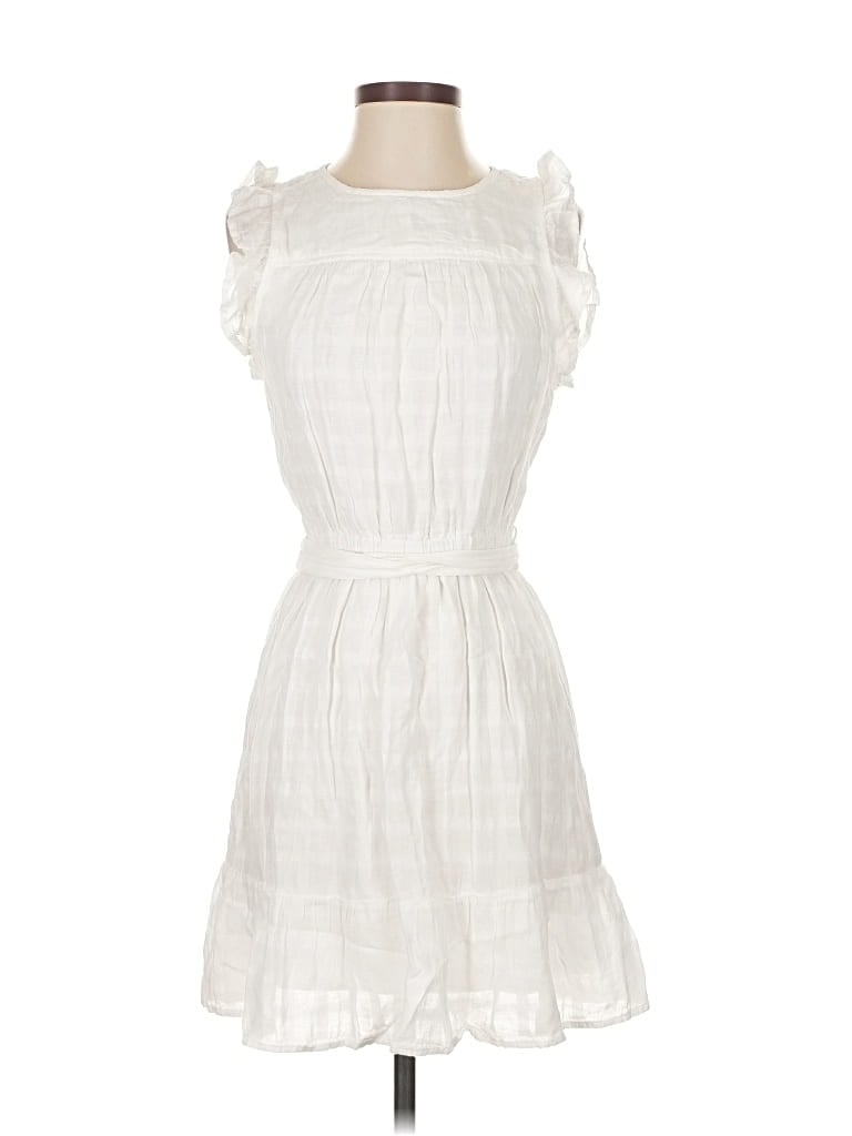 Pre-owned Bella Dahl Casual Dress In White