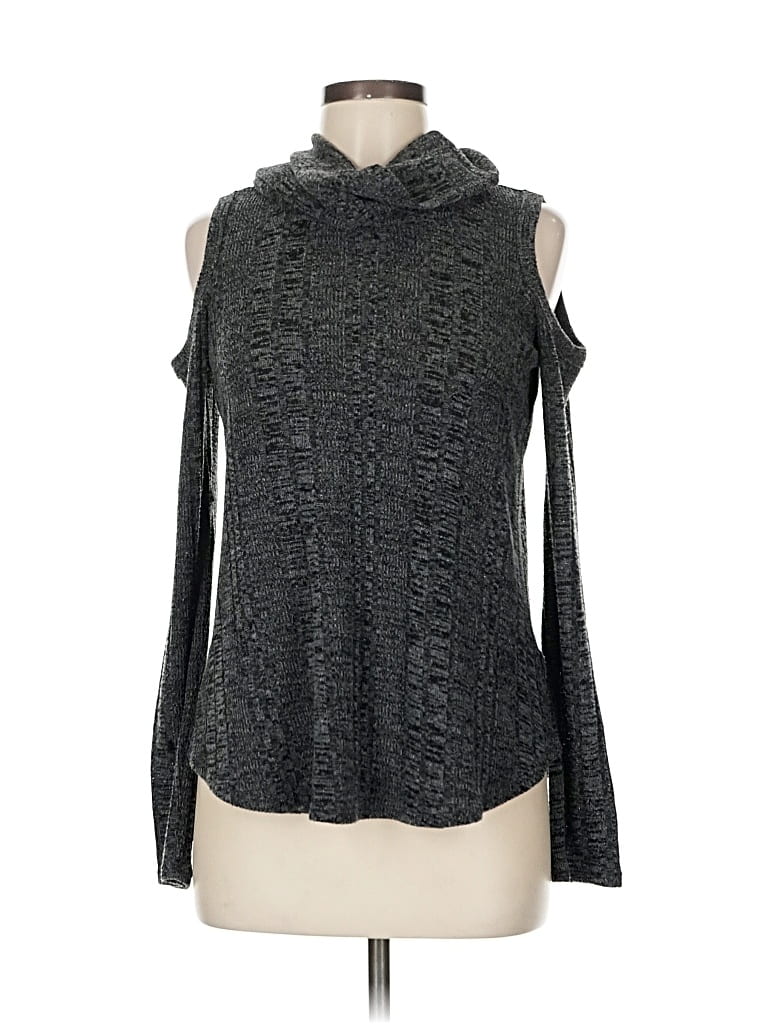 Pre-owned Lola And Grace Turtleneck Sweater In Gray