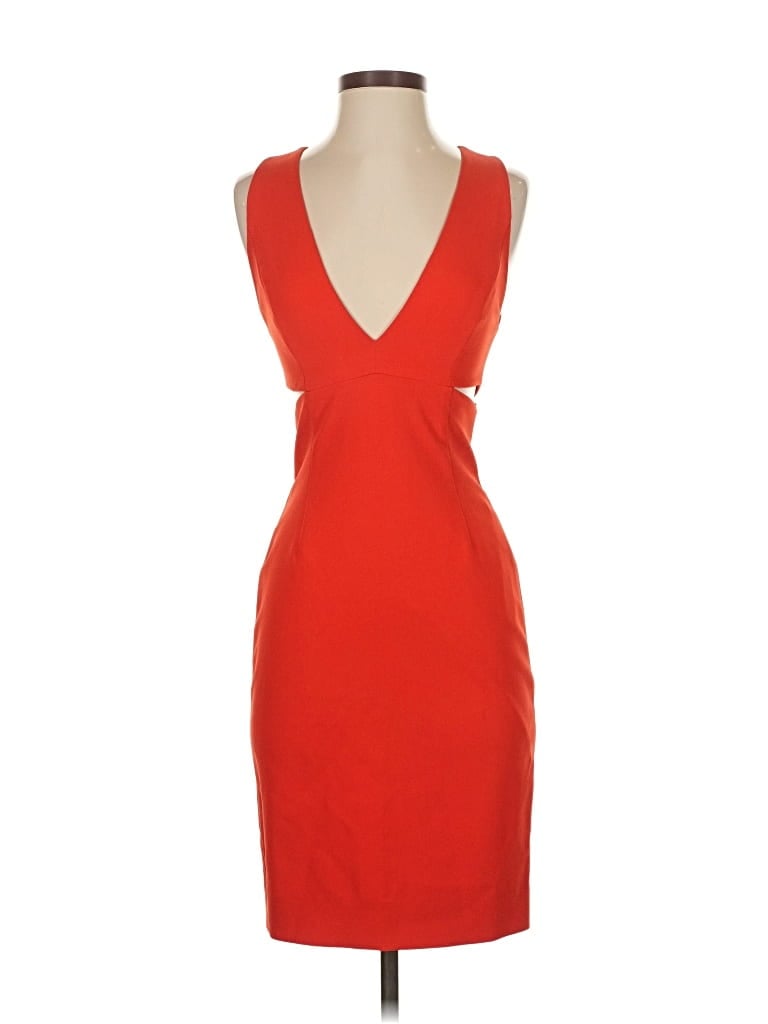 Pre-owned Alice And Olivia Alice + Olivia Cocktail Dress In Orange