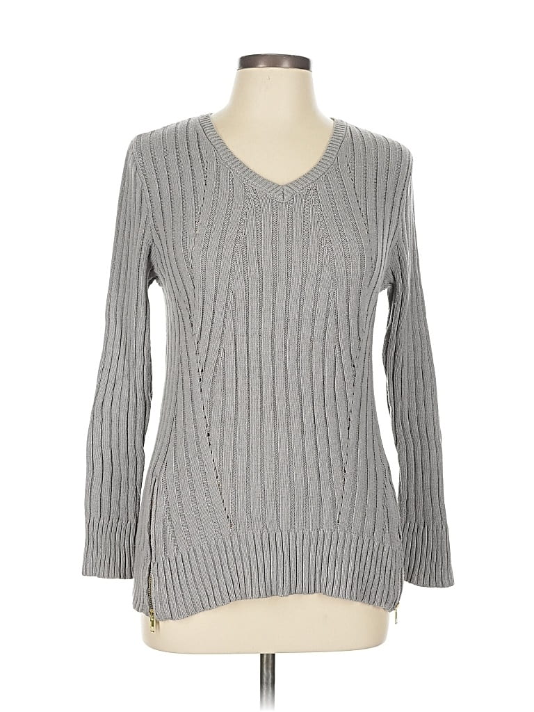 Pre-owned Altar'd State Pullover Sweater In Gray