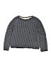 CARREMENT BEAU Chevron-herringbone Blue Pullover Sweater Size 12 - photo 1