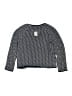 CARREMENT BEAU Chevron-herringbone Blue Pullover Sweater Size 12 - photo 2