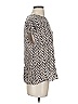 W by Worth Chevron-herringbone Gray Short Sleeve Blouse Size S - photo 4