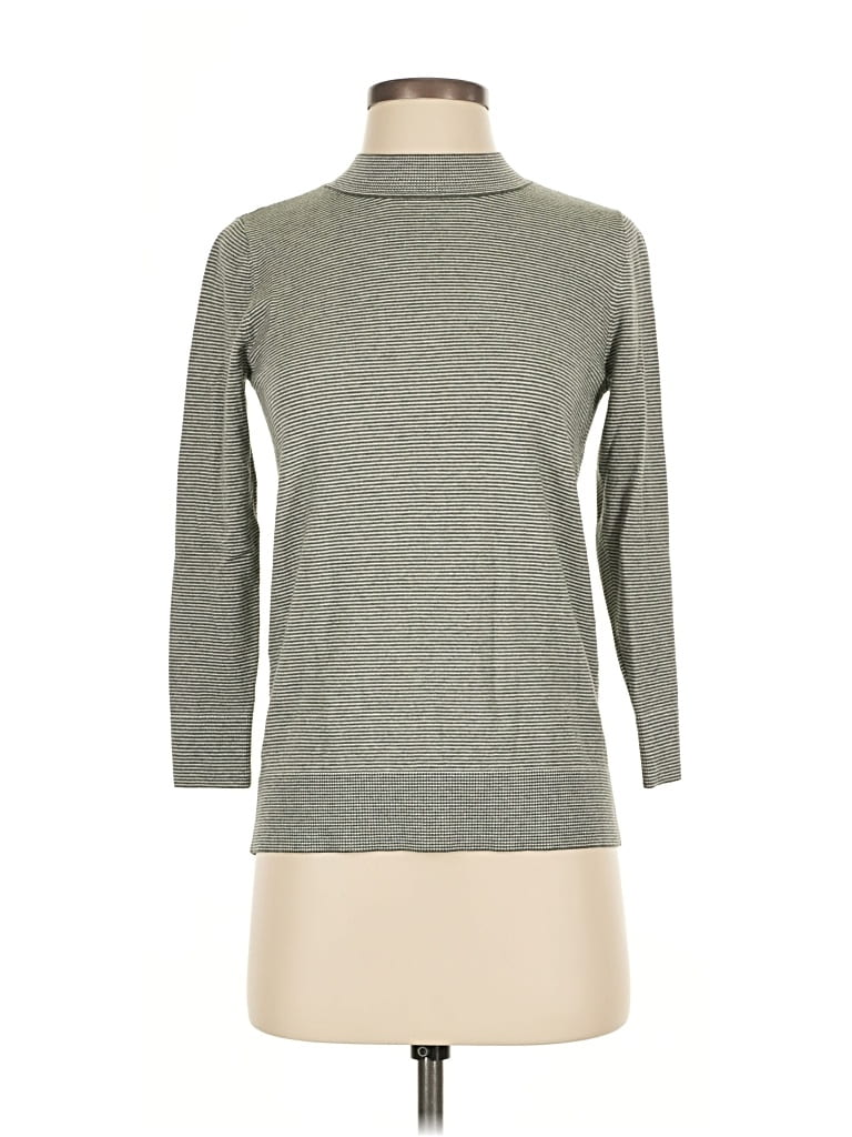 Pre-owned Ann Taylor Loft Turtleneck Sweater In Gray