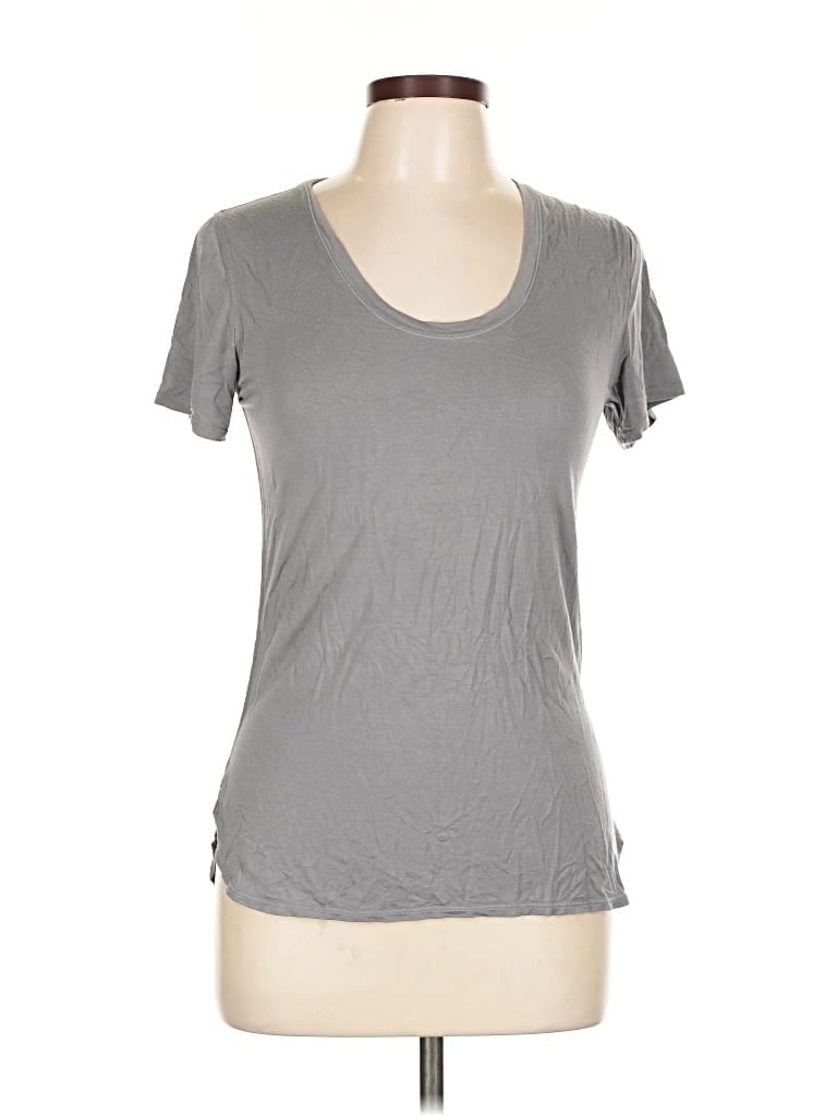 Pre-owned Zyia Active Short Sleeve T-shirt In Gray