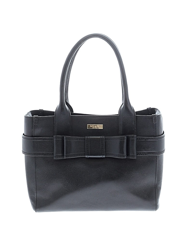 Pre-owned Kate Spade New York Leather Tote Bag In Black