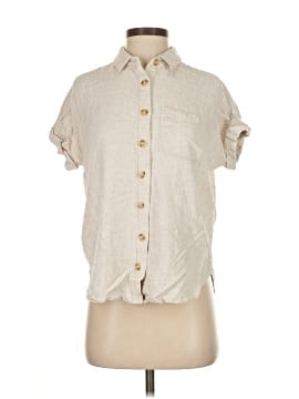 Soft Surroundings Short Sleeve Button Down Shirt