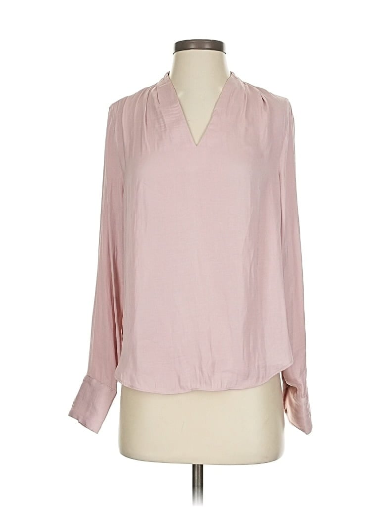 Pre-owned Rachel Rachel Roy Long Sleeve Blouse In Pink