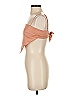 Danielle Bernstein 100% Polyester Orange Sleeveless Blouse Size S - photo 5