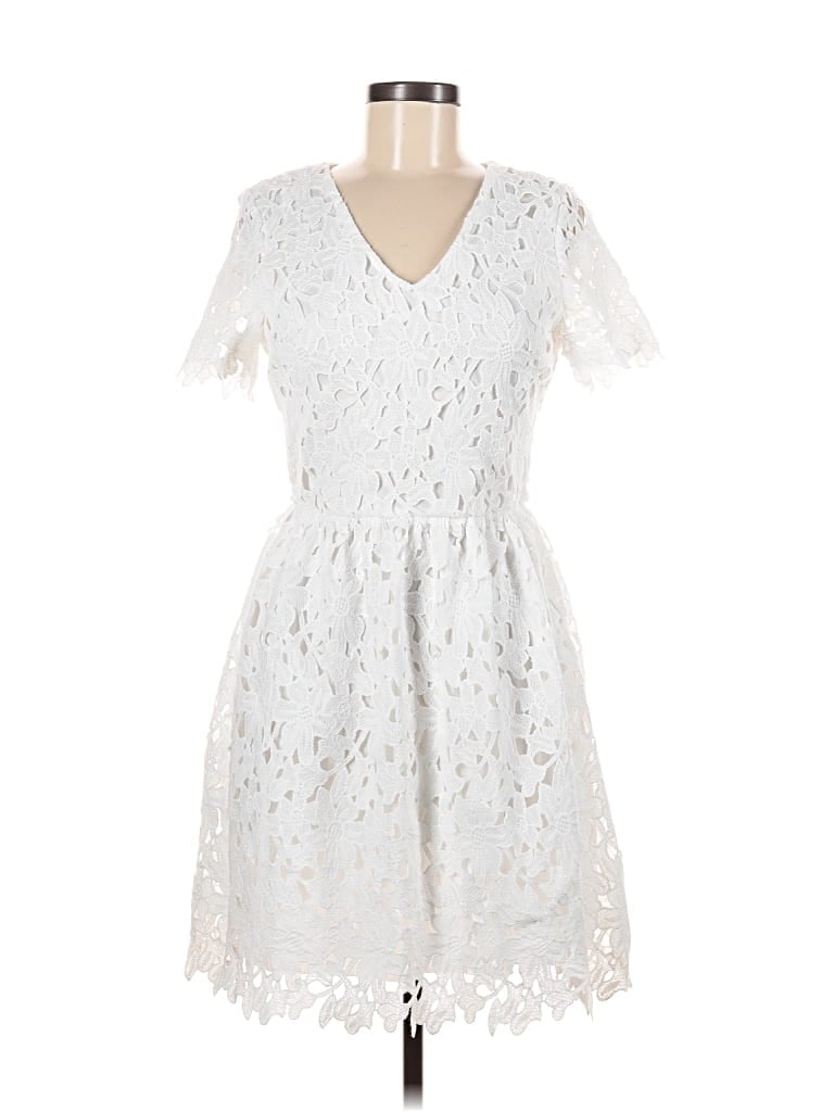 Pre-owned Dee Elly Cocktail Dress In White