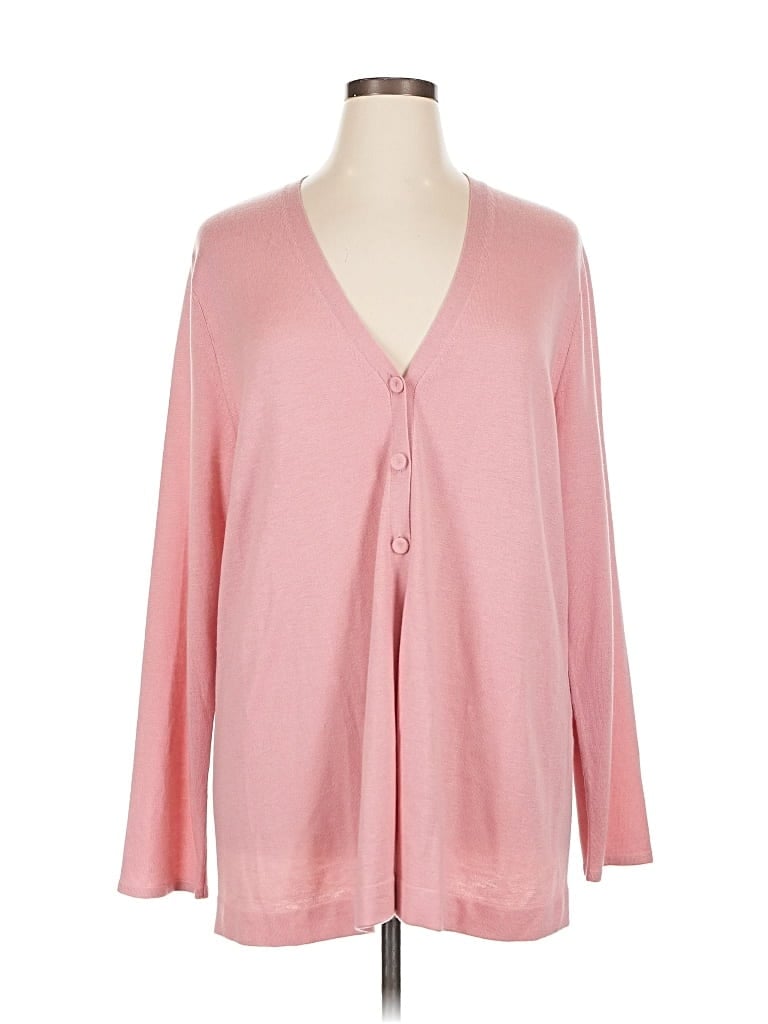 Pre-owned Jjill Cardigan Sweater In Pink
