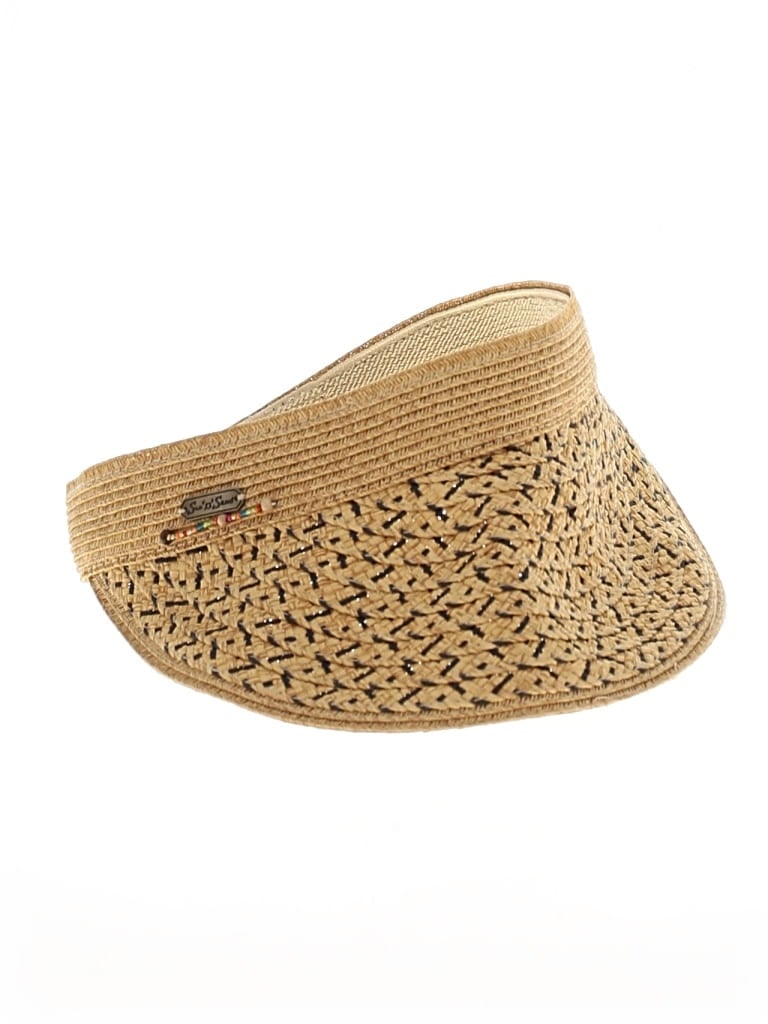 Pre-owned Sun N Sand Visor In Brown
