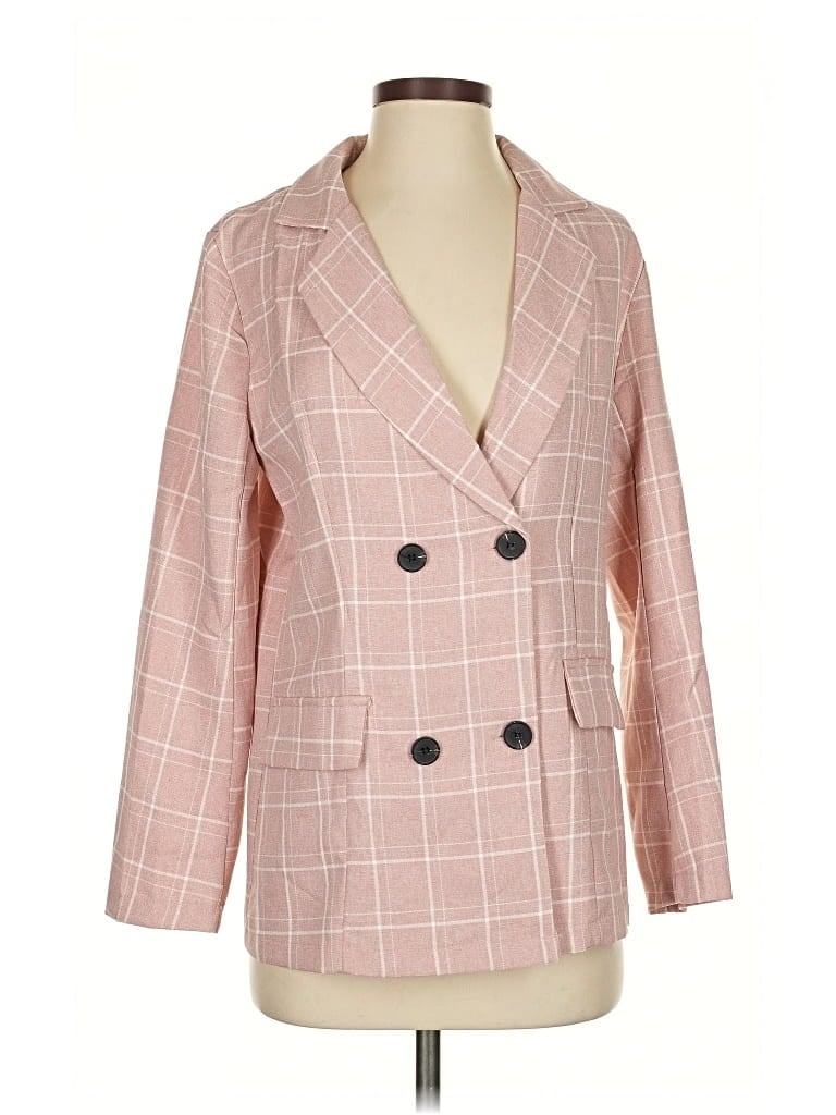 Simplee Blazer Jacket In Pink