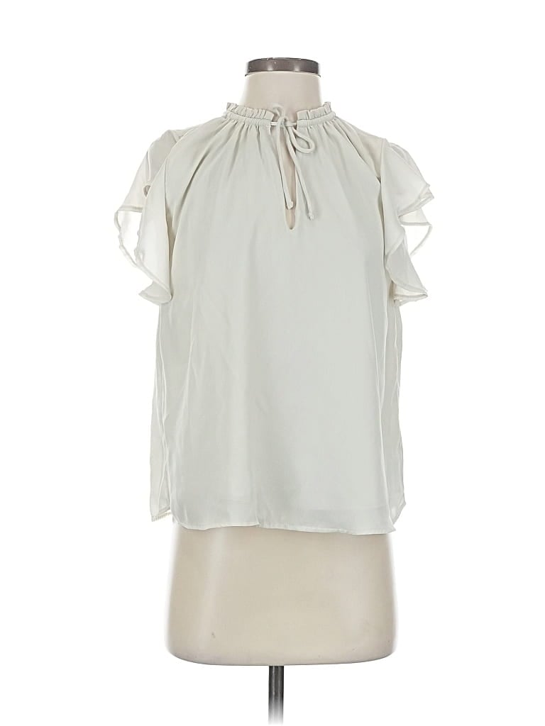 Pre-owned Abercrombie & Fitch Sleeveless Blouse In White