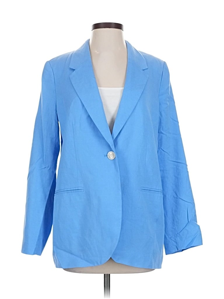 Pre-owned H&m Blazer Jacket In Blue