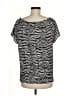 MICHAEL Michael Kors 100% Polyester Black Short Sleeve Top Size M - photo 2