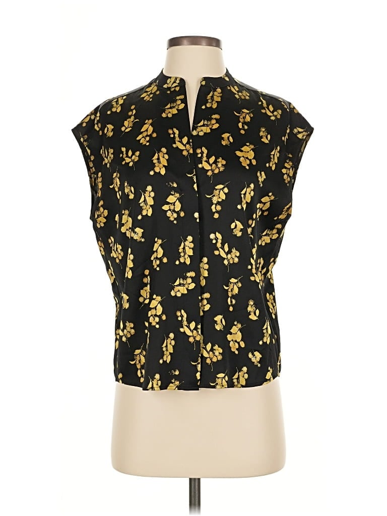 Pre-owned Vince Sleeveless Blouse In Gold