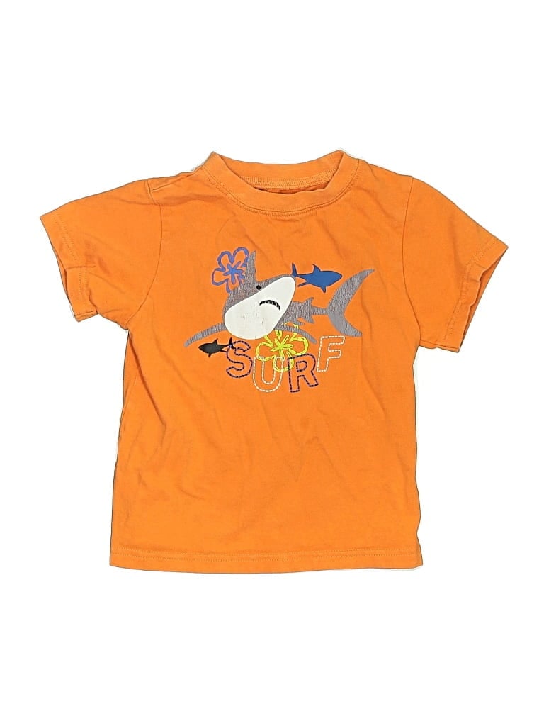Pre-owned Assorted Brands Kids' Short Sleeve T-shirt In Orange