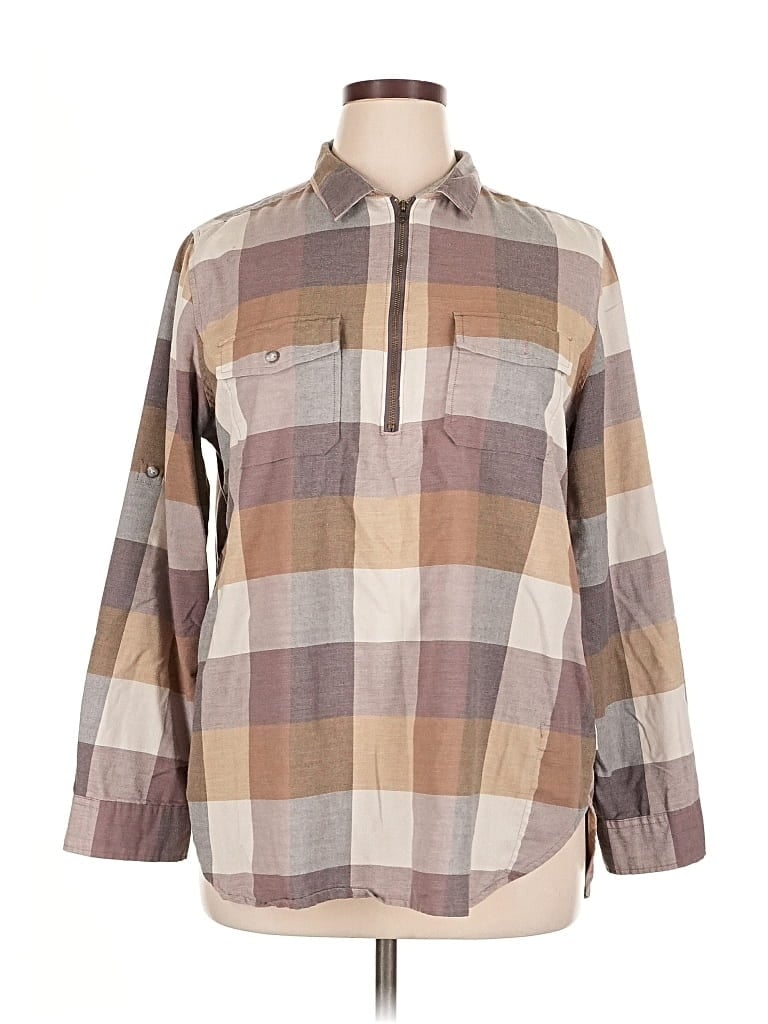 Pre-owned Woolrich Long Sleeve Button Down Shirt In Brown