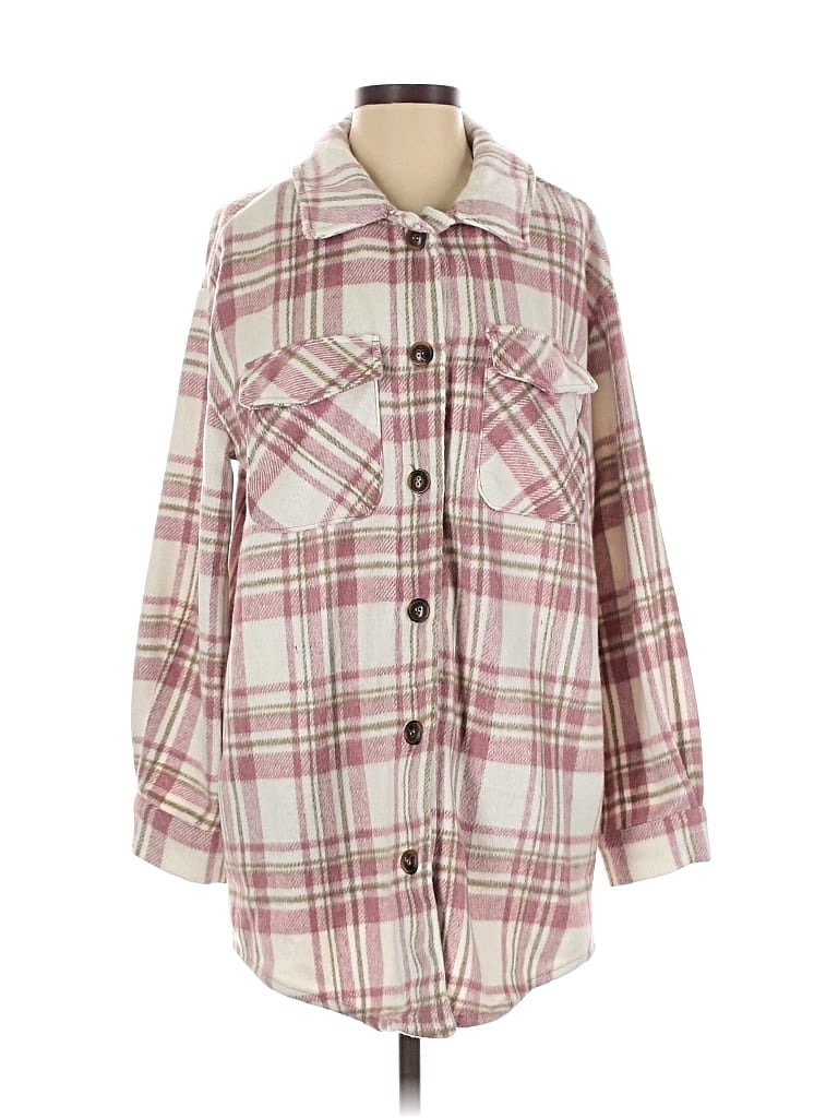 Pre-owned Love Tree Coat In Pink