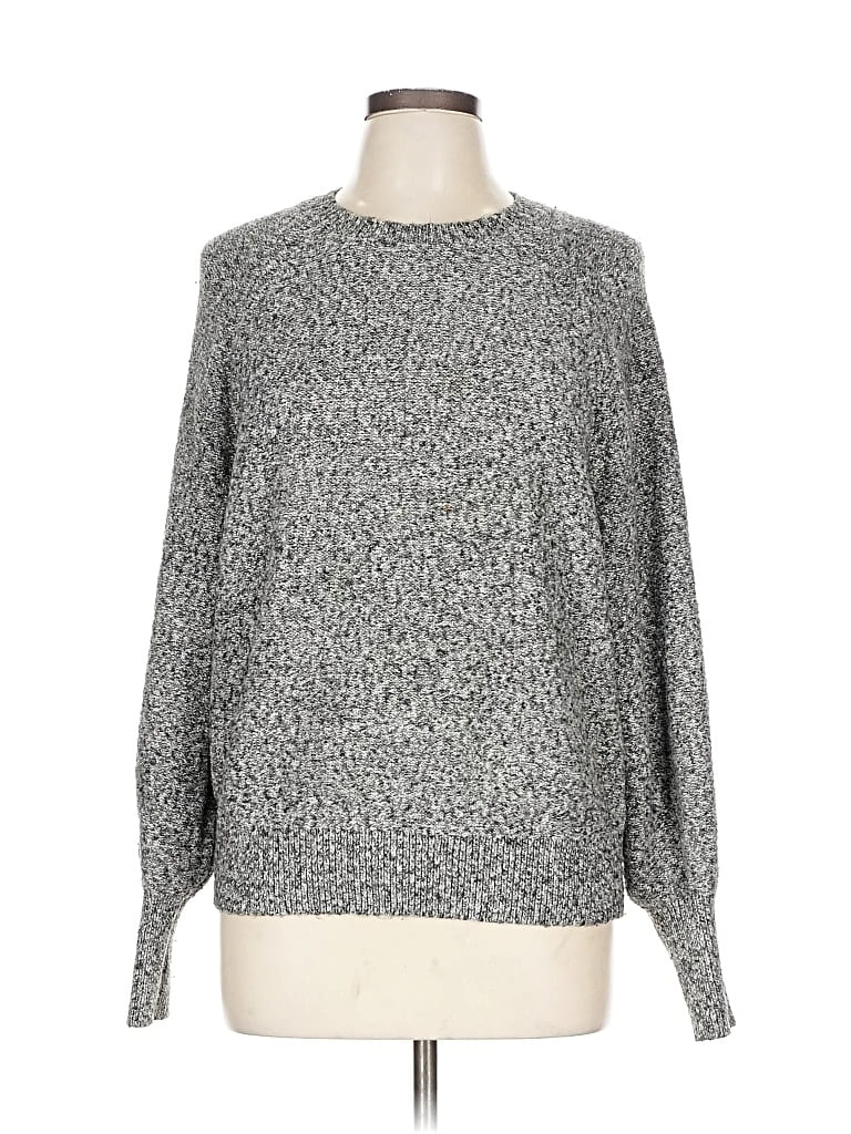 Pre-owned Uniqlo Pullover Sweater In Silver