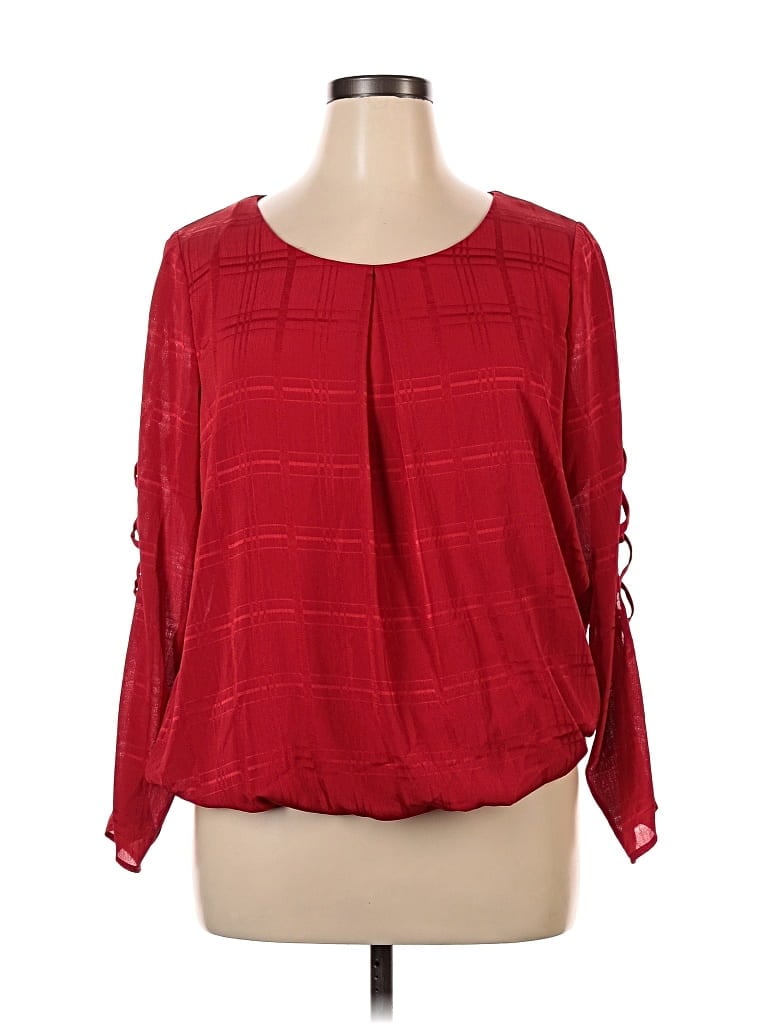 Pre-owned Alyx Long Sleeve Blouse In Red