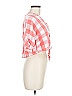 Express 100% Viscose Checkered-gingham Pink Short Sleeve Blouse Size M - photo 4