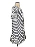 Max Studio Stripes White Casual Dress Size XS - photo 4