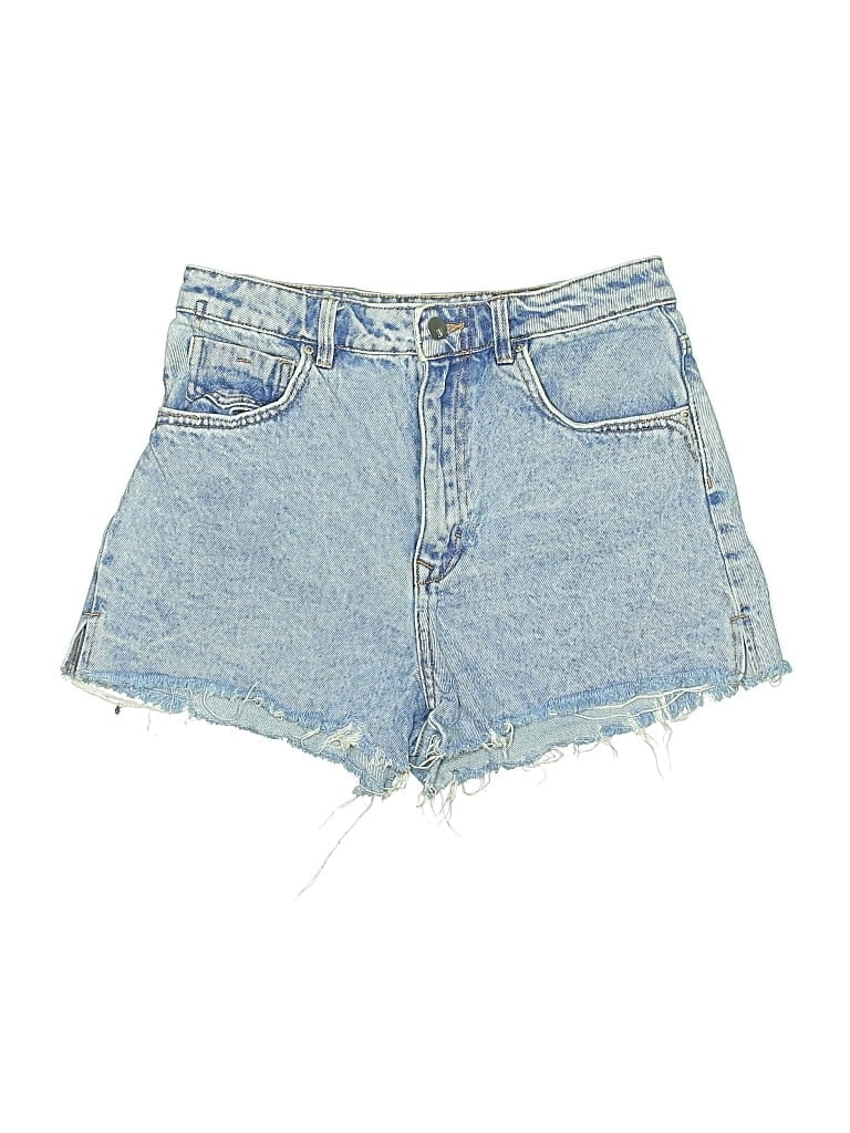 Pre-owned Zara Denim Shorts In Blue
