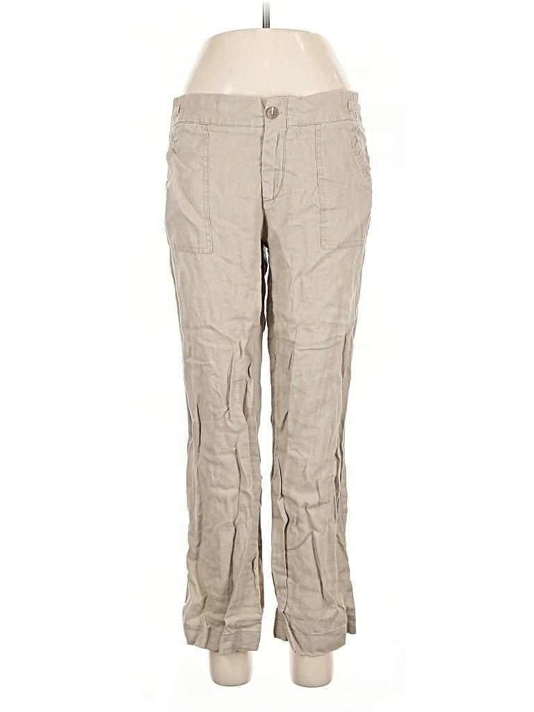 Pre-owned Assorted Brands Linen Pants In Brown