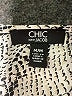 Chic by Jacob 100% Polyester Paisley Silver Black Romper Size M - photo 4