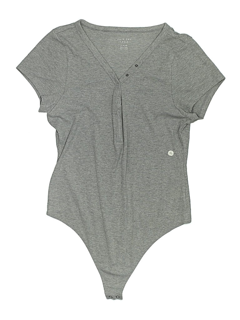 Pre-owned American Eagle Outfitters Bodysuit In Gray