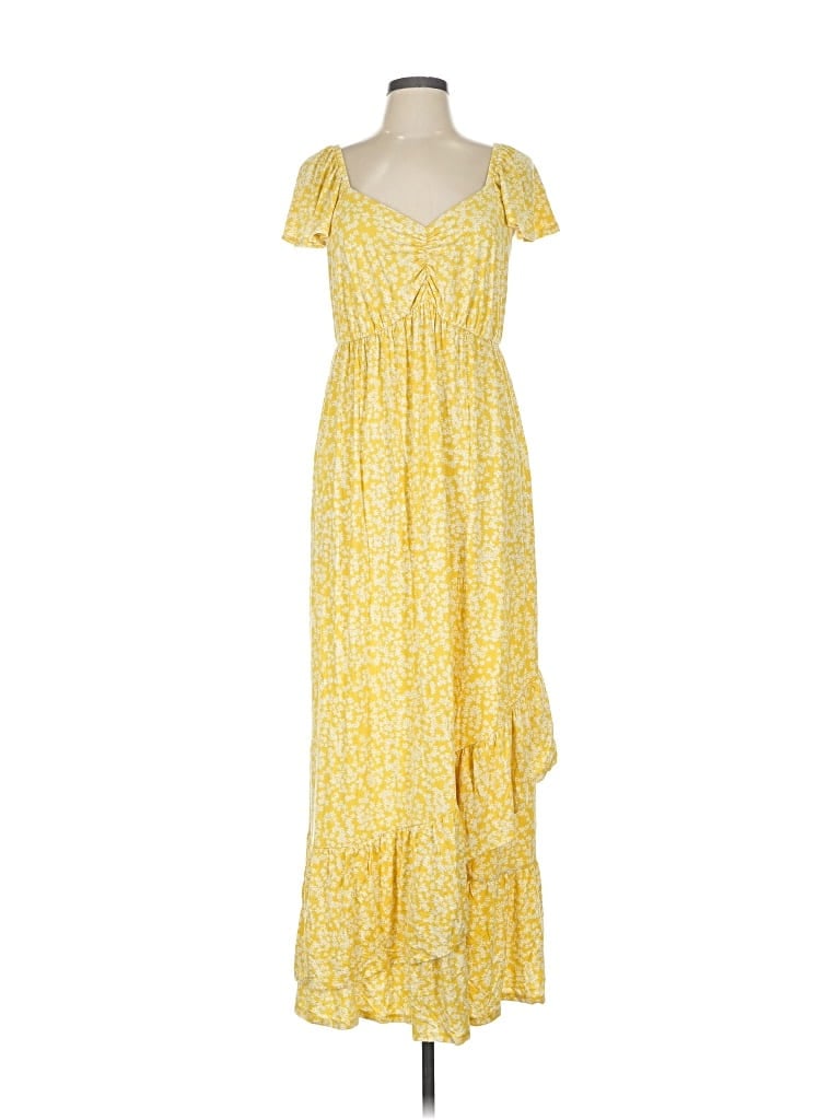 Pre-owned Isabel Casual Dress In Yellow