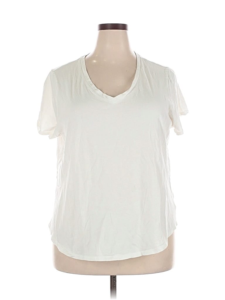 Pre-owned Old Navy Short Sleeve T-shirt In White