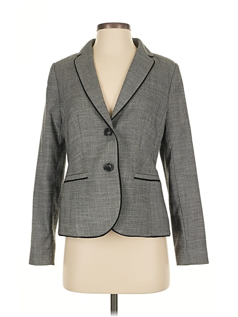 Pre-owned Talbots Blazer Jacket In Gray