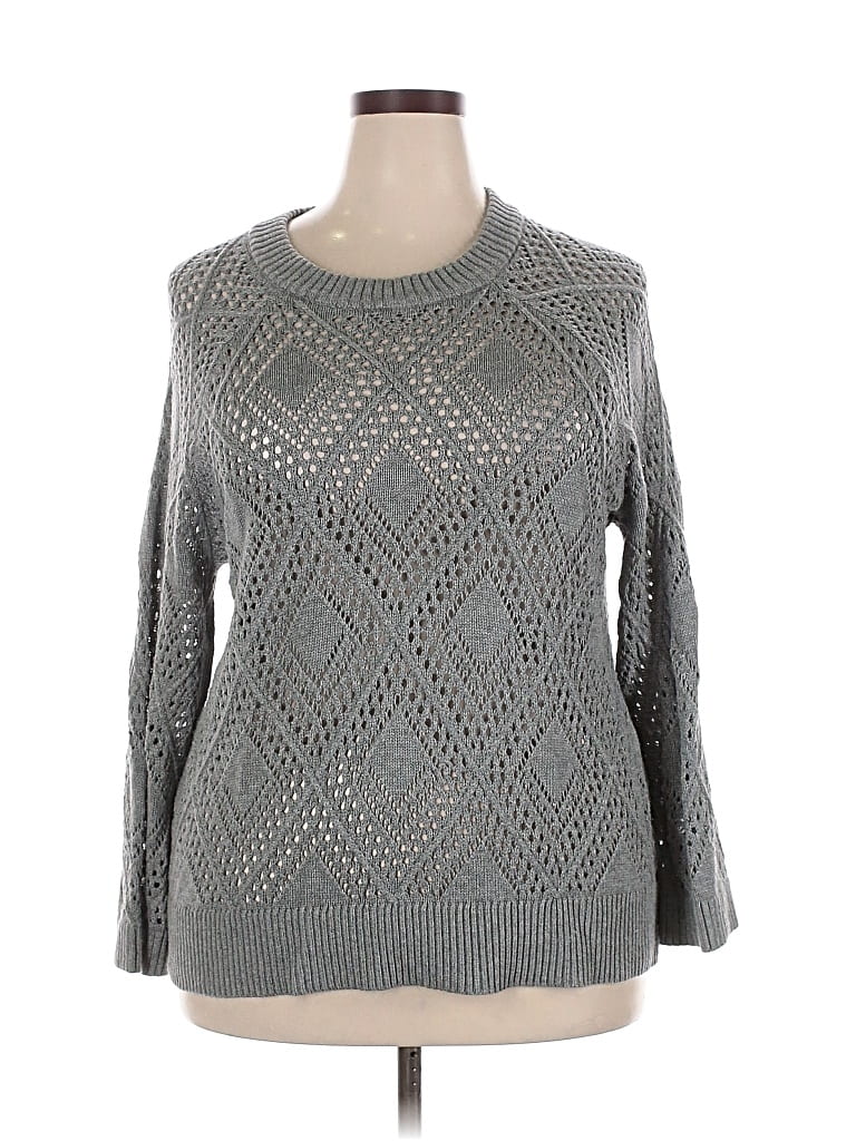 Pre-owned Torrid Pullover Sweater In Gray