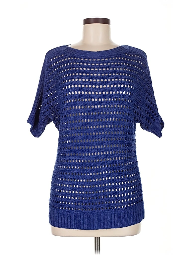 Pre-owned Chico's Pullover Sweater In Blue