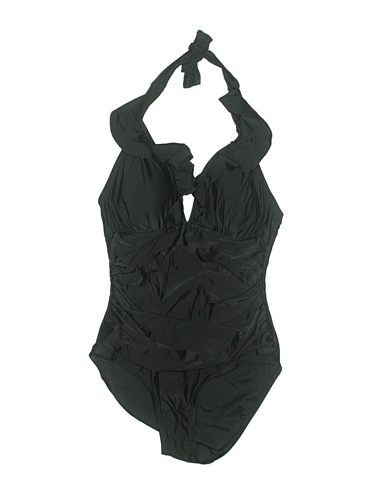 Pre-owned Ellen Tracy One Piece Swimsuit In Black