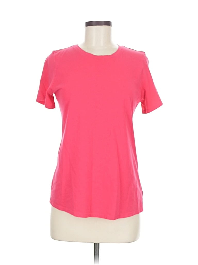 Pre-owned Crown & Ivy Short Sleeve T-shirt In Pink
