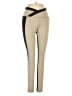 TAN + LINES Color Block Tan Active Pants Size S - photo 1