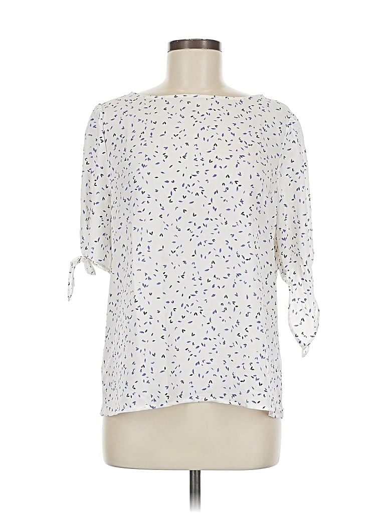Ann Taylor Factory 3/4 Sleeve Blouse In White
