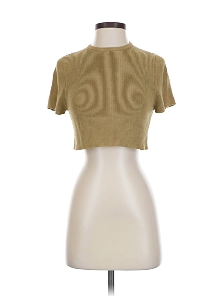 Pre-owned Dissh Short Sleeve T-shirt In Brown