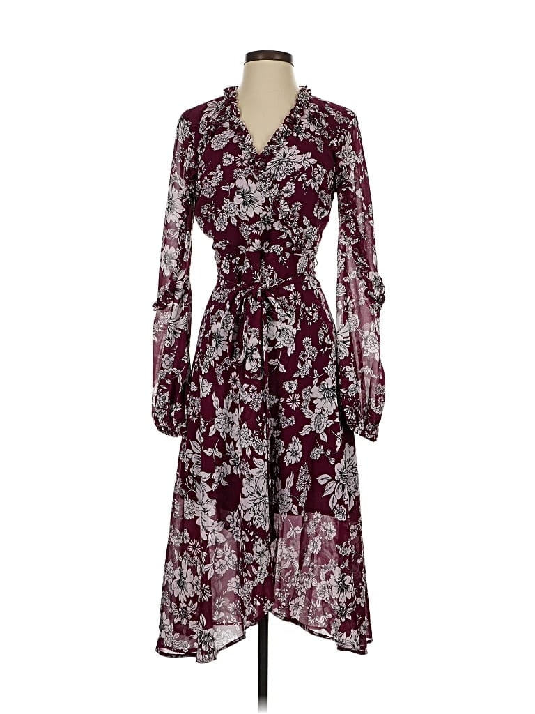 Pre-owned Bardot Casual Dress In Burgundy