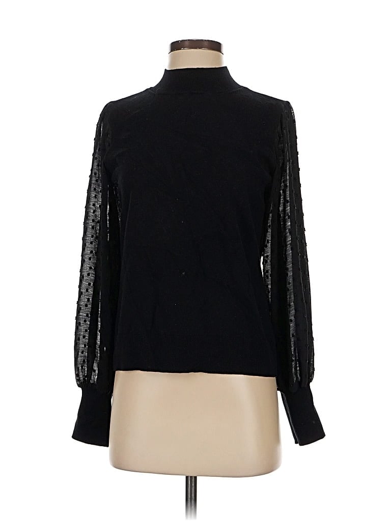 Pre-owned Vince Camuto Turtleneck Sweater In Black